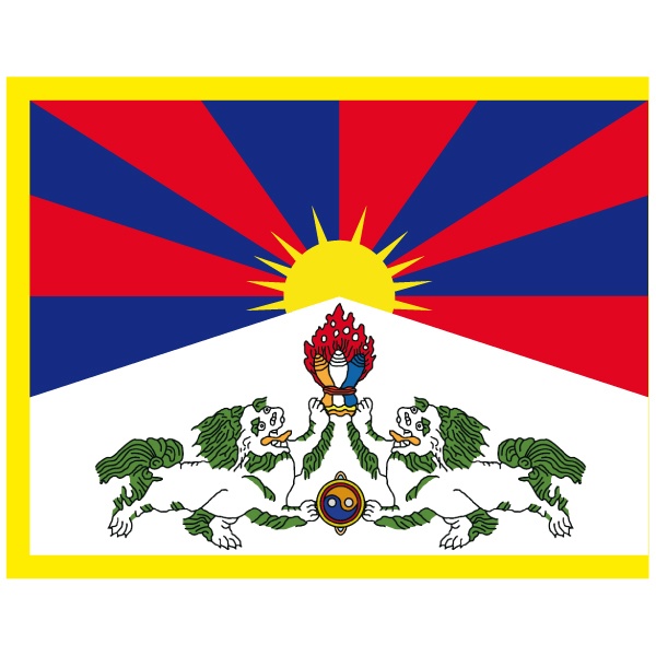 Car & Motorbike Stickers: Tibet Flag