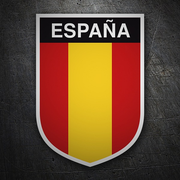 Car & Motorbike Stickers: Spain flag vertical