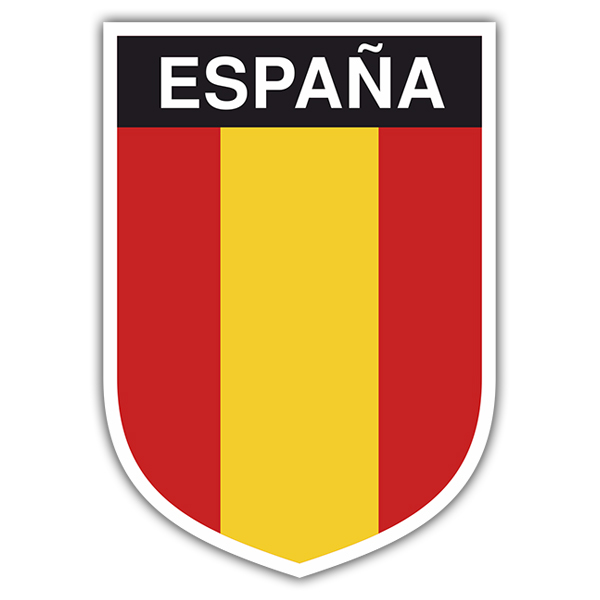 Car & Motorbike Stickers: Spain flag vertical