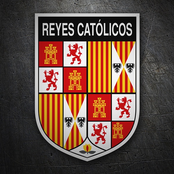 Car & Motorbike Stickers: Badge Catholic Monarchs