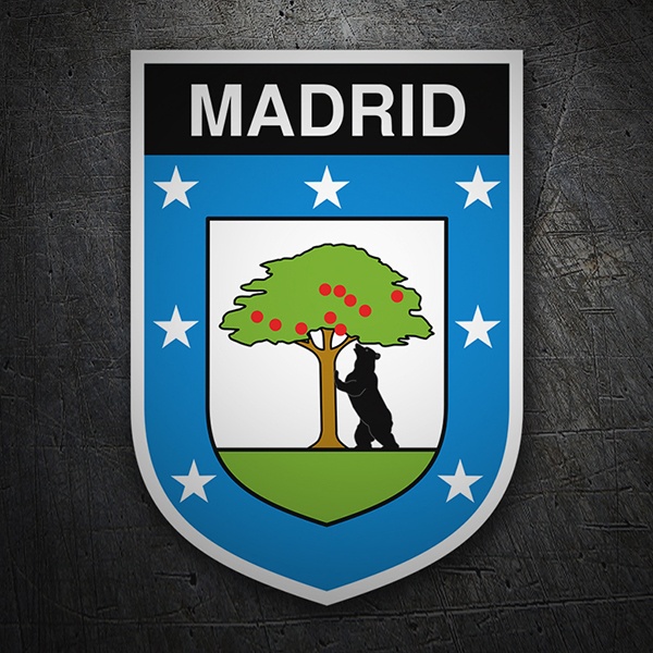 Car & Motorbike Stickers: Badge Madrid 1