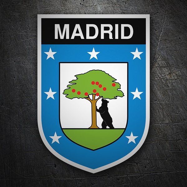 Car & Motorbike Stickers: Badge Madrid