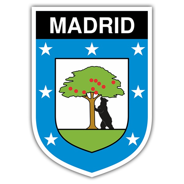 Car & Motorbike Stickers: Badge Madrid