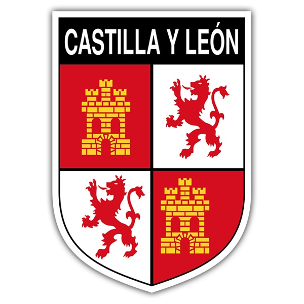 Car & Motorbike Stickers: Badge Castilla y León