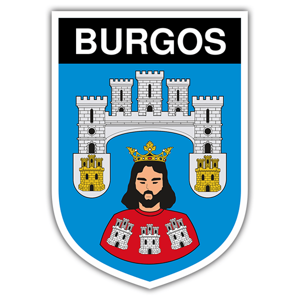 Car & Motorbike Stickers: Badge Burgos