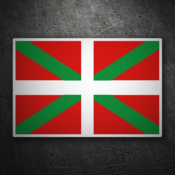 Car & Motorbike Stickers: Euskadi Flag