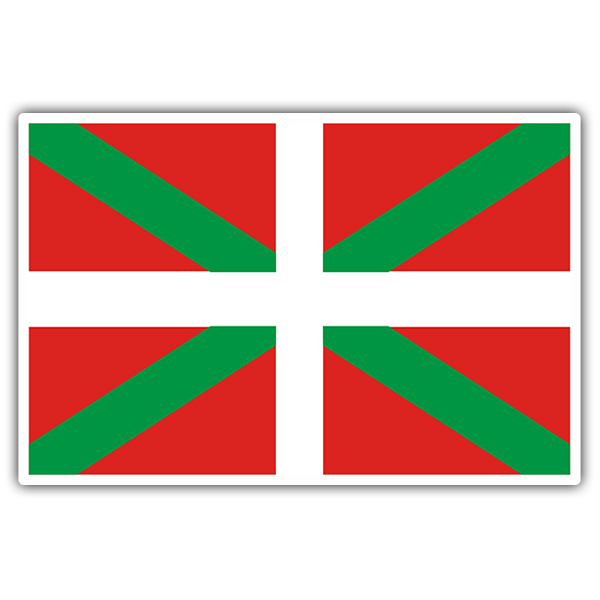 Car & Motorbike Stickers: Euskadi Flag