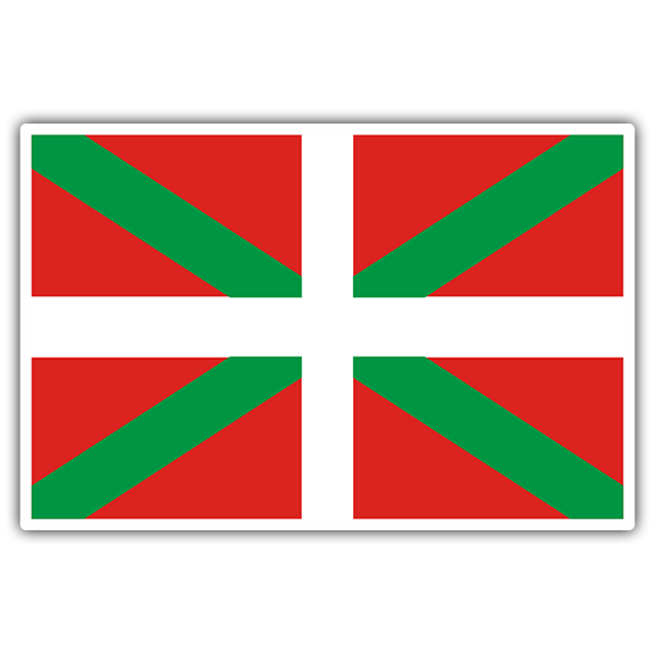 Car & Motorbike Stickers: Euskadi Flag