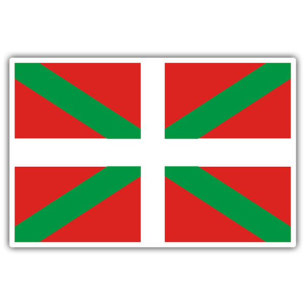 Car & Motorbike Stickers: Flag Euskadi 0