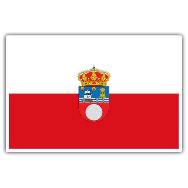 Car & Motorbike Stickers: Flag Cantabria