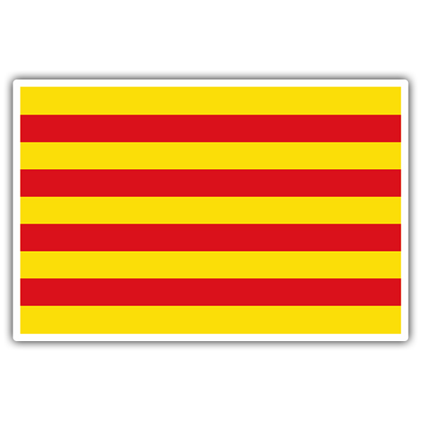 Car & Motorbike Stickers: Flag Catalonia