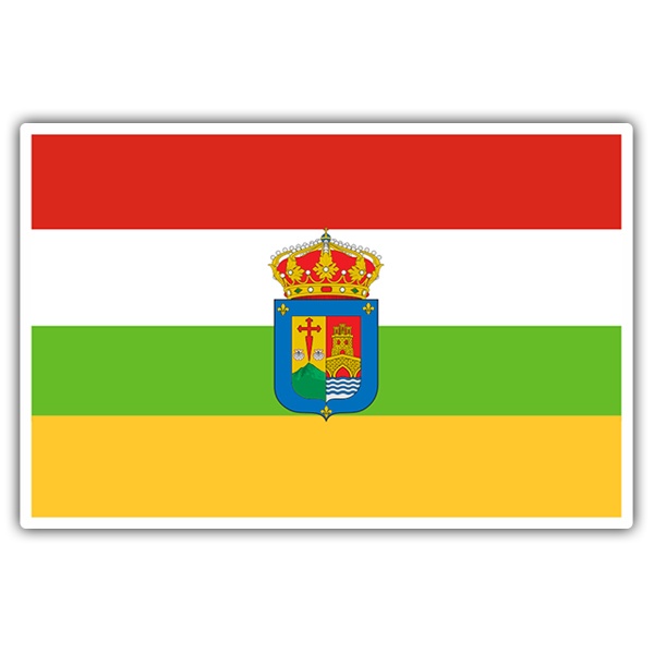 Car & Motorbike Stickers: Flag La Rioja