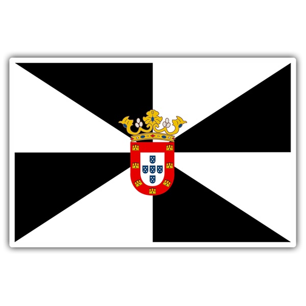 Car & Motorbike Stickers: Flag Ceuta