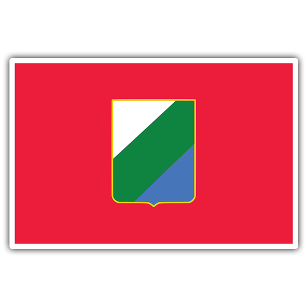 Car & Motorbike Stickers: Flag Abruzzo