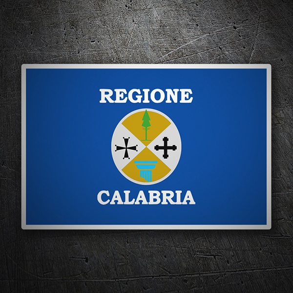 Car & Motorbike Stickers: Flag Calabria