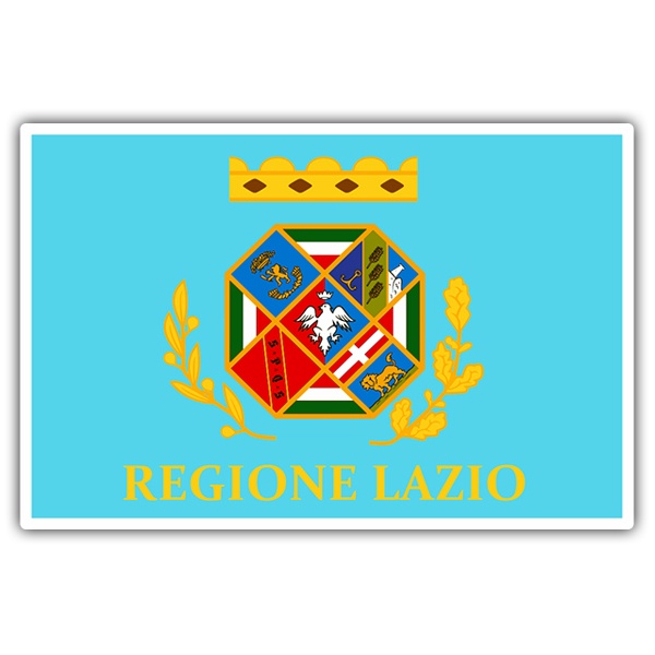 Car & Motorbike Stickers: Flag Lazio