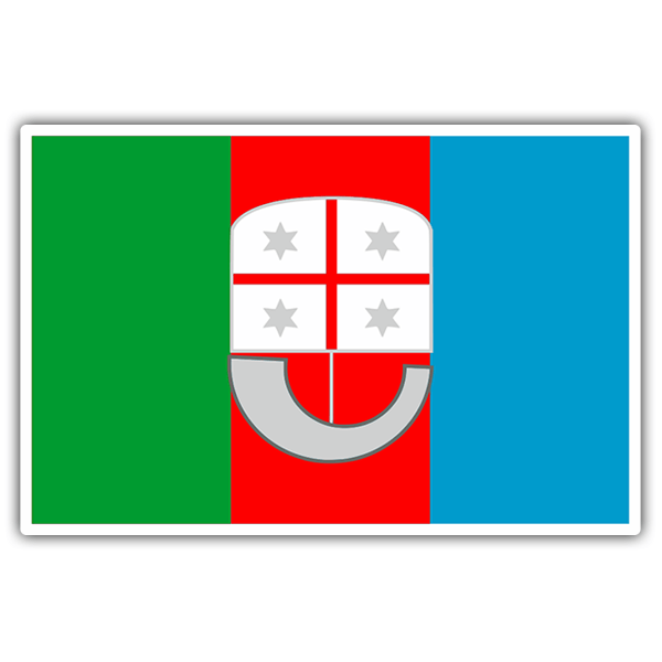 Car & Motorbike Stickers: Flag Liguria