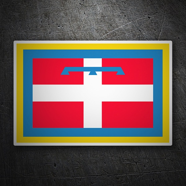 Car & Motorbike Stickers: Flag Piedmont