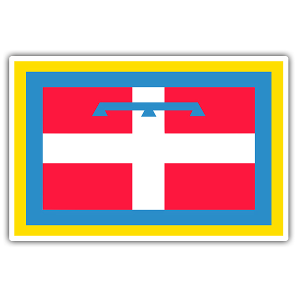 Car & Motorbike Stickers: Flag Piedmont