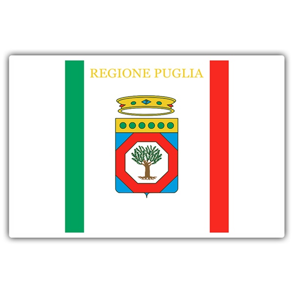Car & Motorbike Stickers: Flag Apulia