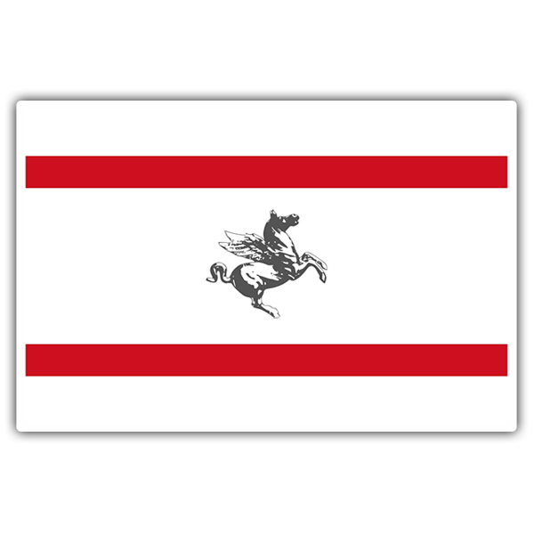 Car & Motorbike Stickers: Flag Tuscany