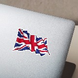 Car & Motorbike Stickers: United Kingdom flag waving 4