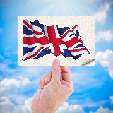 Car & Motorbike Stickers: United Kingdom flag waving 5