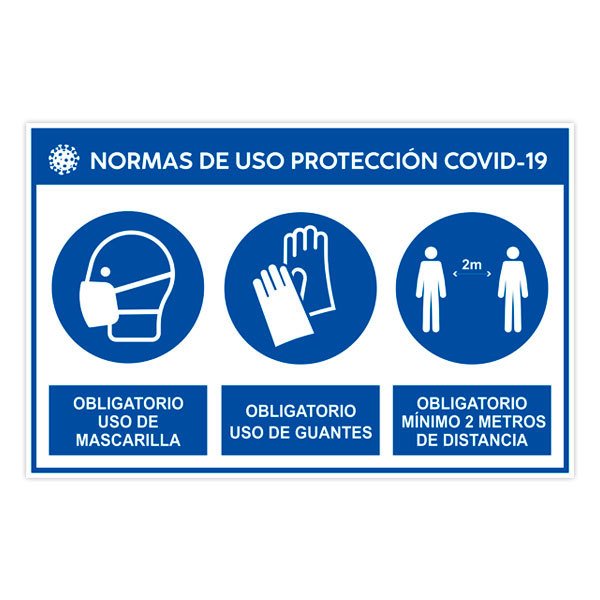 Car & Motorbike Stickers: Rules of use protection covid-19