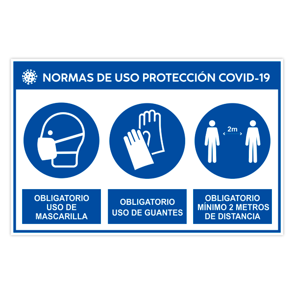 Car & Motorbike Stickers: Rules of use protection covid-19