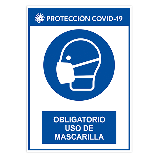 Car & Motorbike Stickers: Protection covid19 use of mask 0