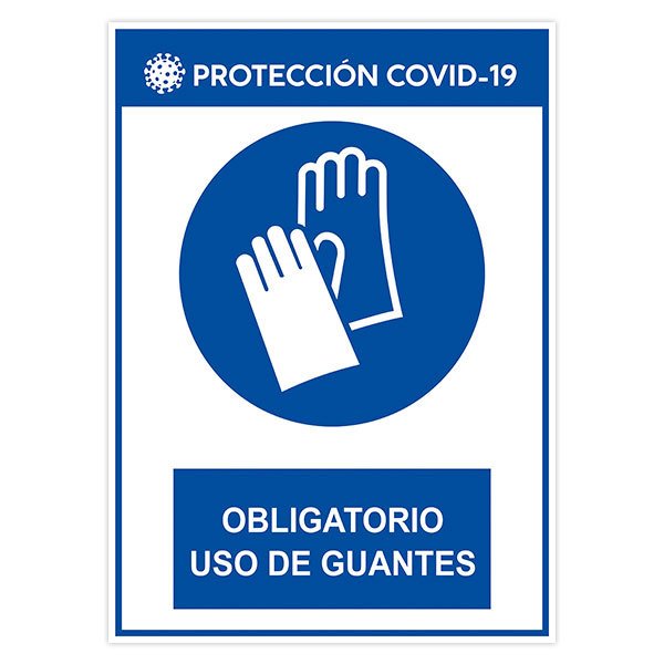 Car & Motorbike Stickers: Protection covid19 use of gloves