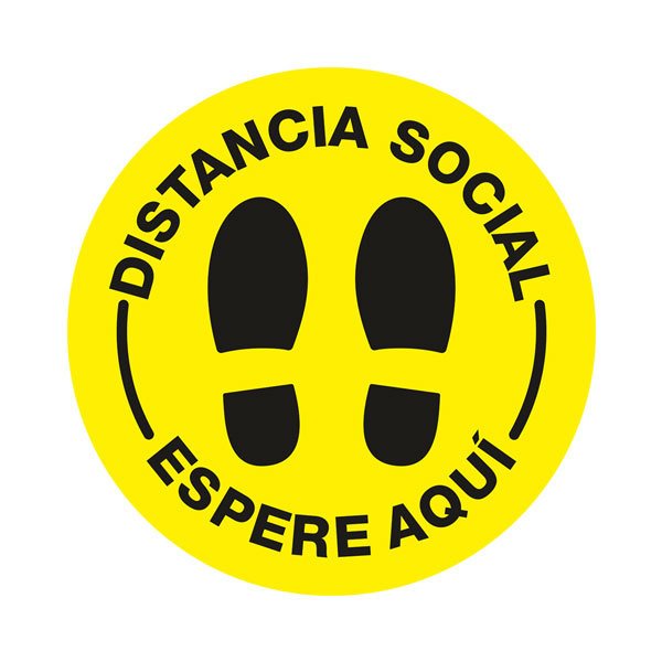 Car & Motorbike Stickers: Social Distance Sticker in Spanish