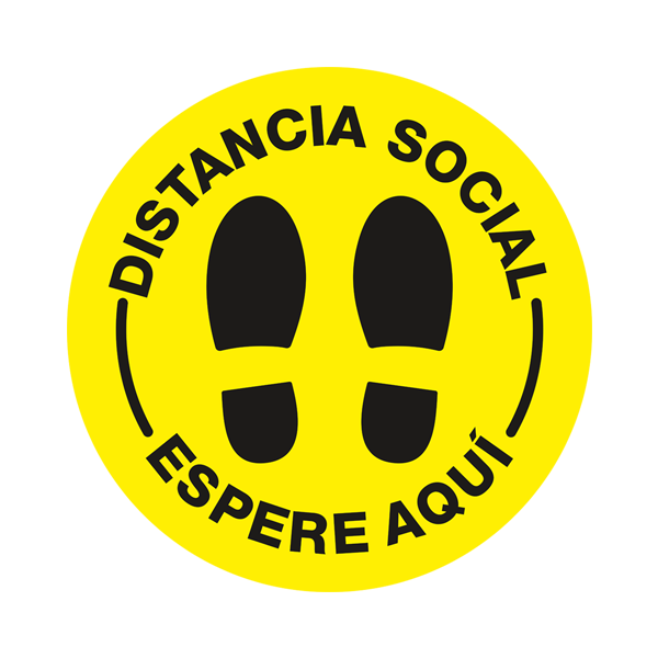 Car & Motorbike Stickers: Social Distance Sticker in Spanish 0