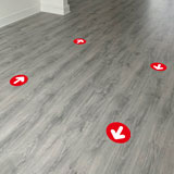 Car & Motorbike Stickers: Set For Floor 12X Red and White Arrows 4