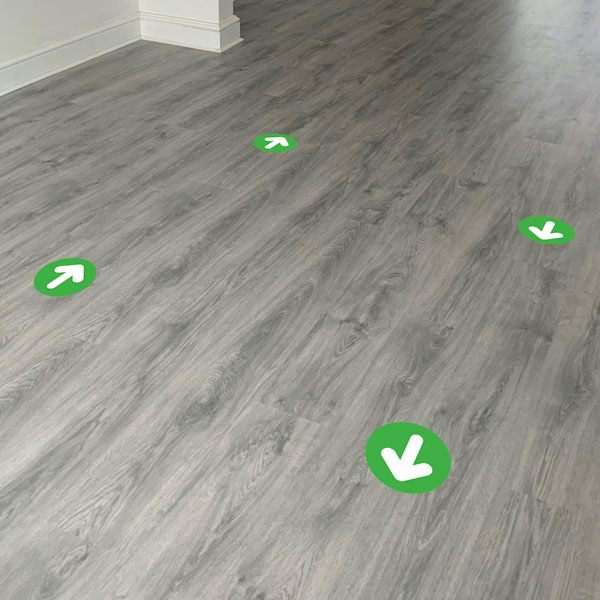 Car & Motorbike Stickers: Set For Floor 12X Green and White Arrows
