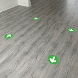 Car & Motorbike Stickers: Set For Floor 12X Green and White Arrows 4