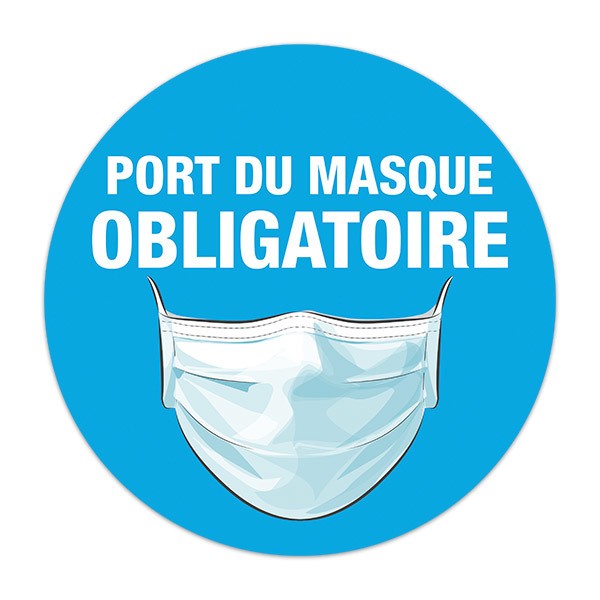 Car & Motorbike Stickers: Covid19 protection use of a mask