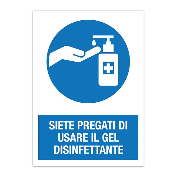 Car & Motorbike Stickers: Covid19 protection Use the Italian dispenser