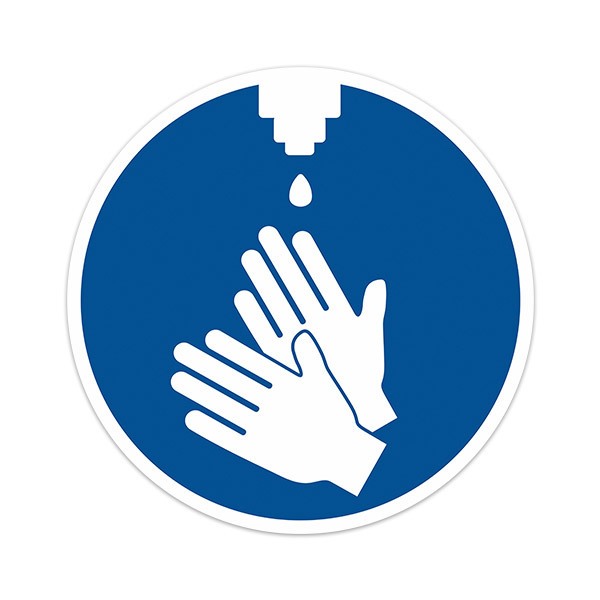 Car & Motorbike Stickers: Covid-19 Protection Hand Hygiene Sign