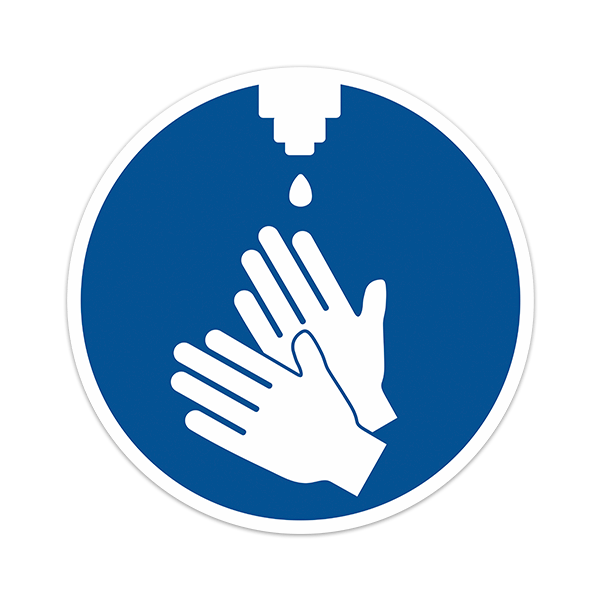 Car & Motorbike Stickers: Covid-19 Protection Hand Hygiene Sign