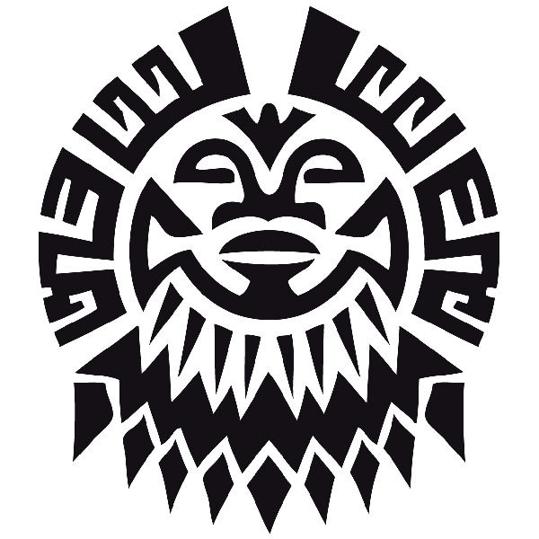 Car & Motorbike Stickers: Tribal Sun Decal