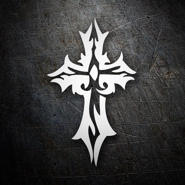 Car & Motorbike Stickers: Tribal Cross