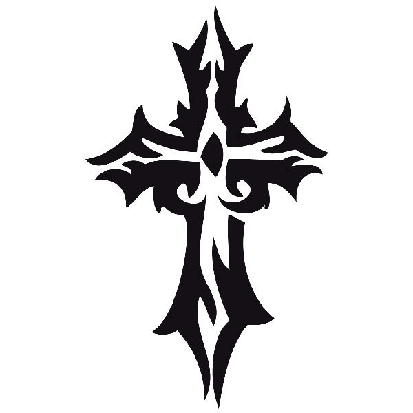 Car & Motorbike Stickers: Tribal Cross