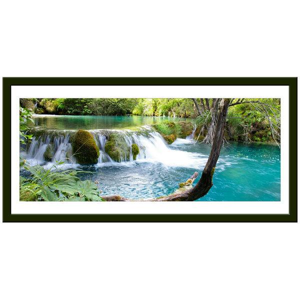 Wall Stickers: Picture river with waterfall