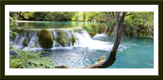 Wall Stickers: Picture river with waterfall 3