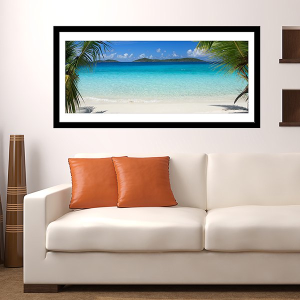 Wall Stickers: Picture Caribbean Beach