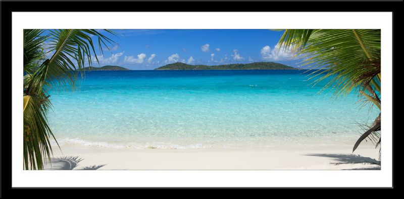 Wall Stickers: Picture Caribbean Beach 0