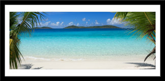 Wall Stickers: Picture Caribbean Beach 3
