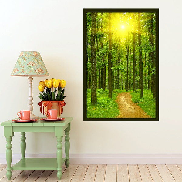 Wall Stickers: Picture Road in the forest