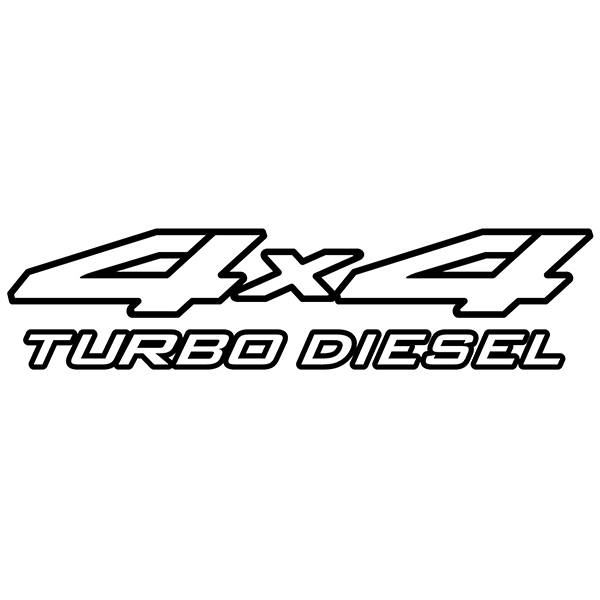 Car & Motorbike Stickers: 4x4 turbo diesel